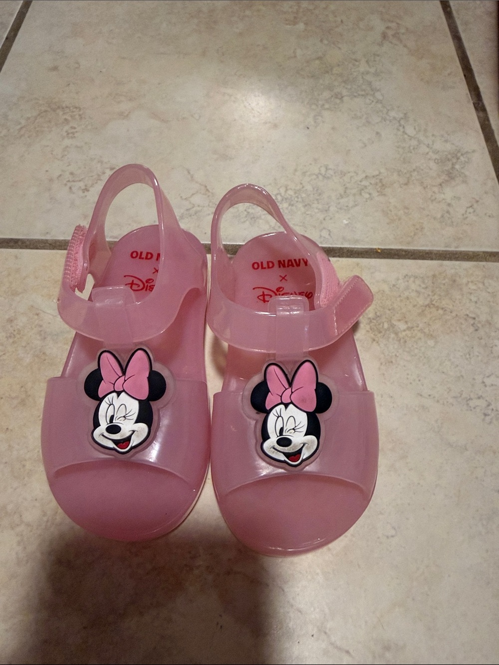 Old Navy Pink Minnie Mouse Jelly Sandals for Kids